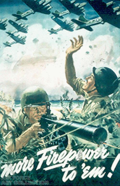 More Firepower To  'Em (WWII Poster)